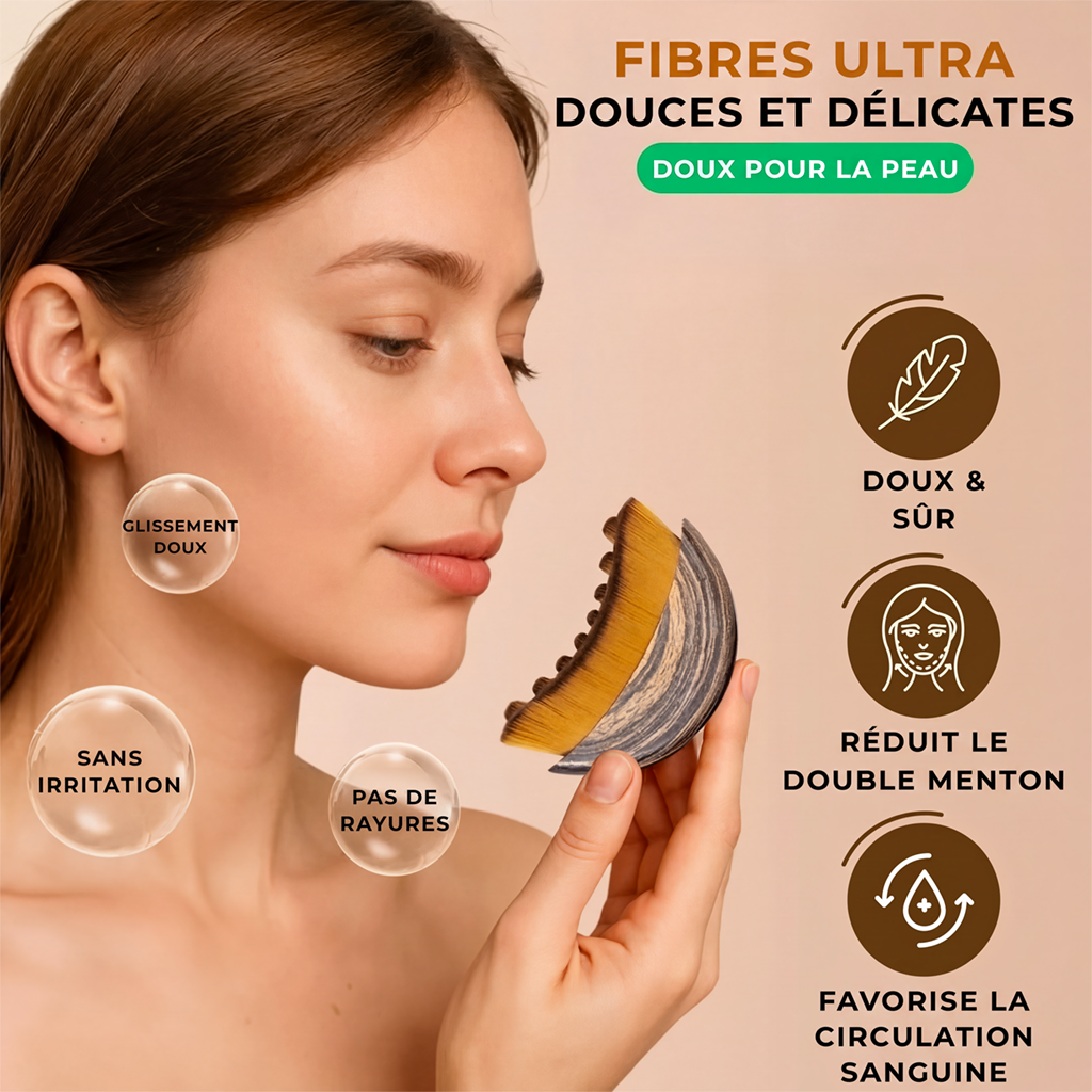 Brosse Visage Liftante – Effet Sculptant & lympho-drainant