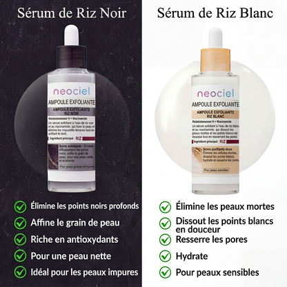 Peel Shot Exfoliant au Riz Blanc & Noir : L'Effaceur d'Impuretés