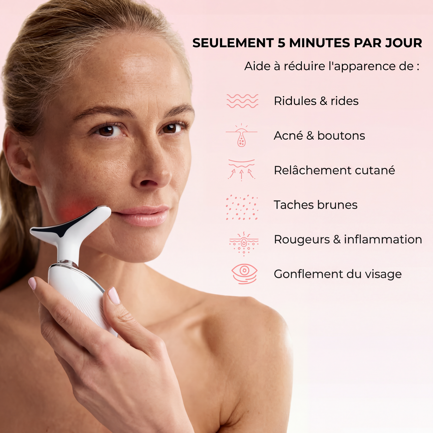 Sculpteur facial V-Shape LED 7-en-1