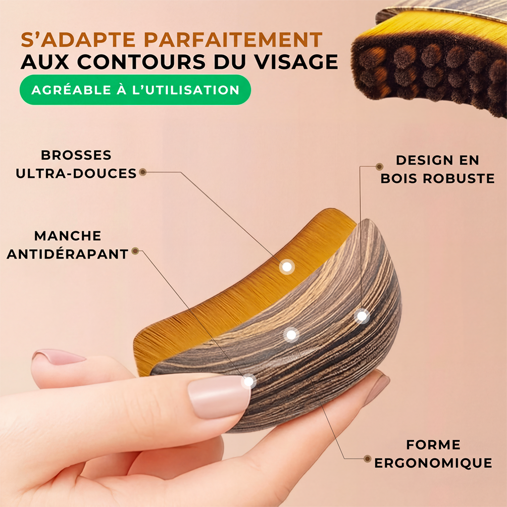 Brosse Visage Liftante – Effet Sculptant & lympho-drainant