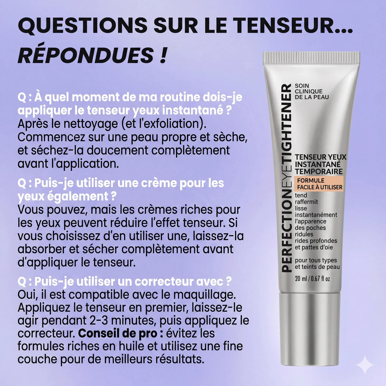 InstantLift+ : Gel liftant rajeunissant pour les yeux