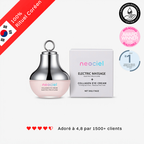 Neociel™ Soin contour des yeux 2 en 1 : crème + technologie LED rouge